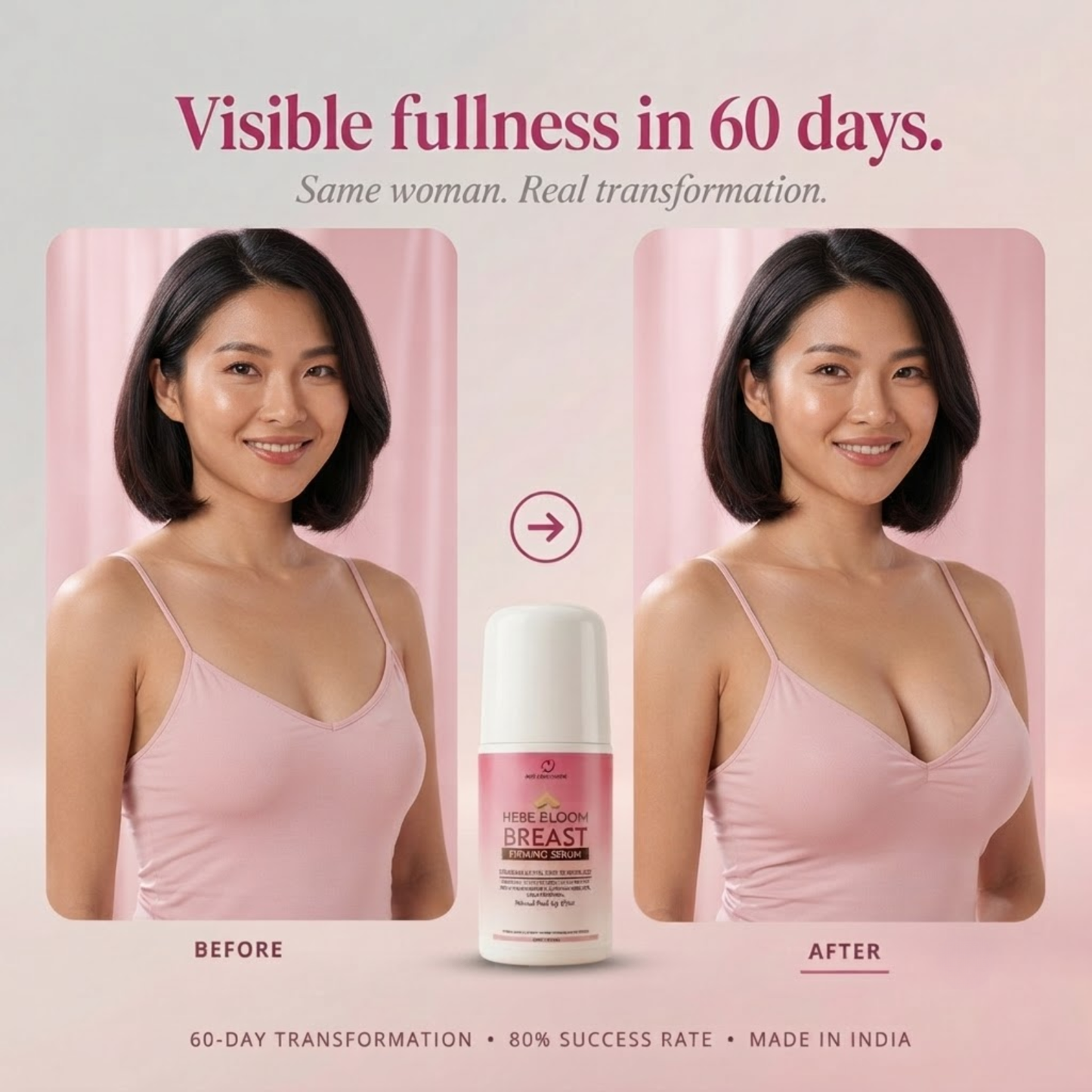 Saundaryam Ayurvedic Breast Massage Serum | Supports Skin Elasticity & Firmness | Ashwagandha, Shatavari & Utangan Enriched