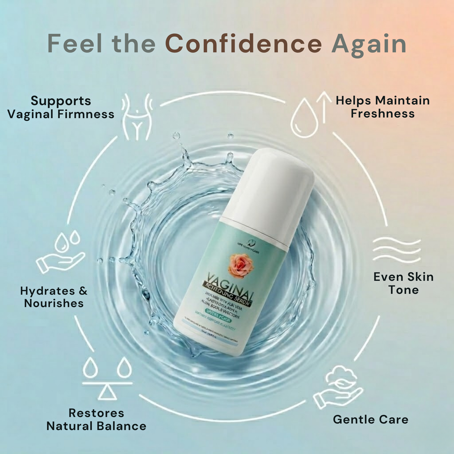 Vaginal Tightening Serum for Women | Majufal & Neem Extracts | Feminine Hygiene & Skin Firmness Care